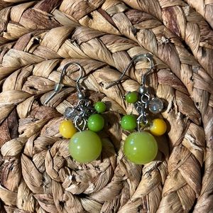 Green & Yellow Earrings